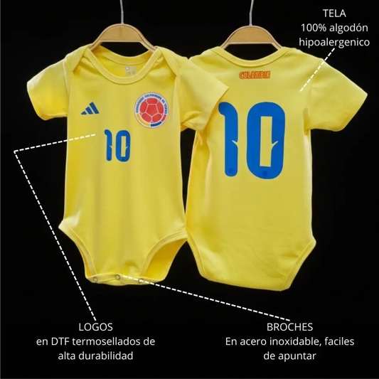 BODY BEBE MUNDIALISTA SELECCION COLOMBIA